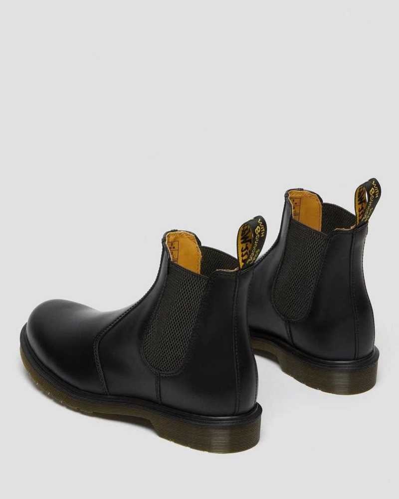 Dr Martens 2976 Smooth Lær Chelsea Boots Støvletter Dame Svarte | FYWGX2976