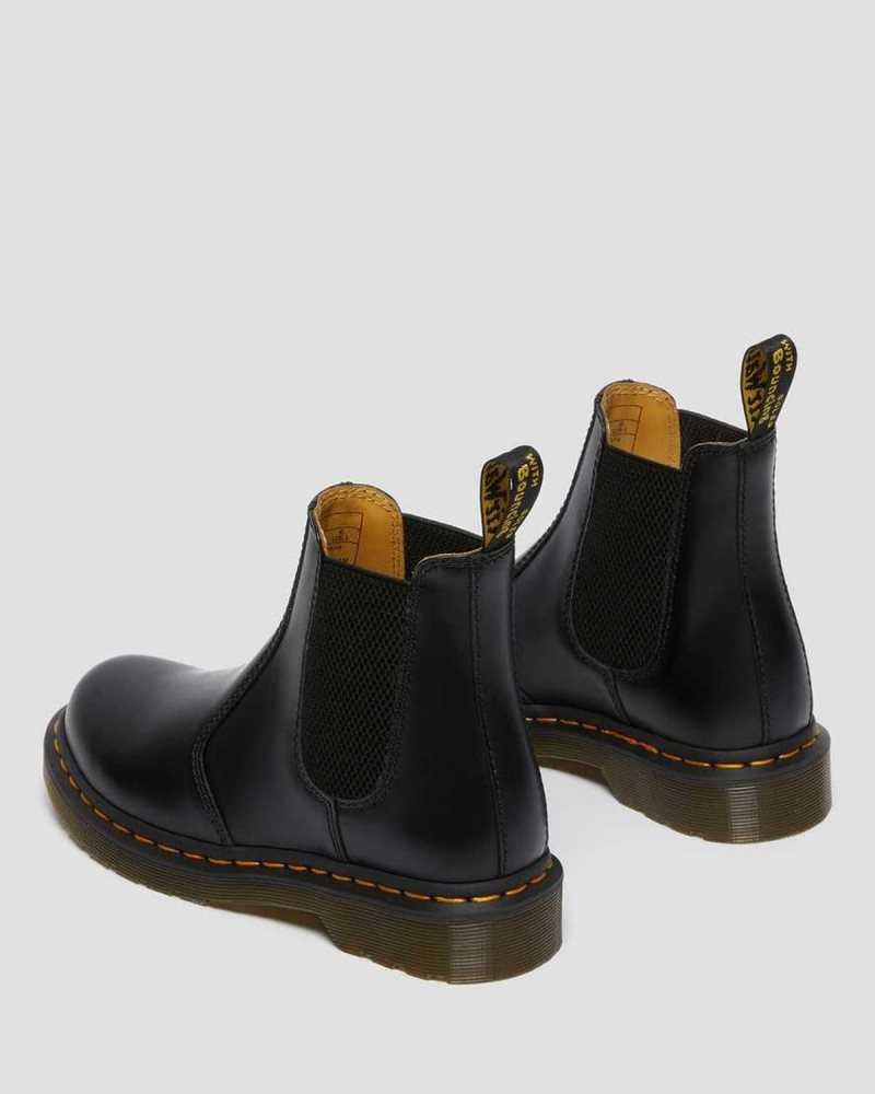 Dr Martens 2976 Smooth Lær Chelsea Boots Støvletter Dame Svarte | ETXPW8097