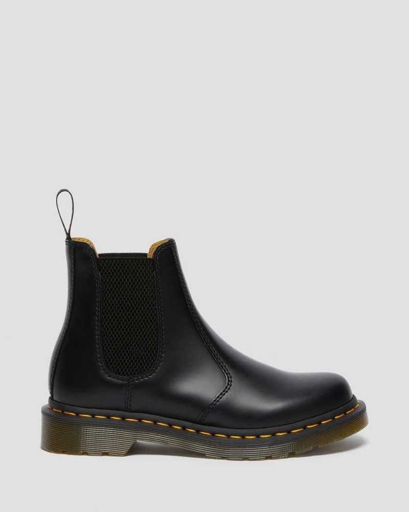 Dr Martens 2976 Smooth Lær Chelsea Boots Støvletter Dame Svarte | ETXPW8097