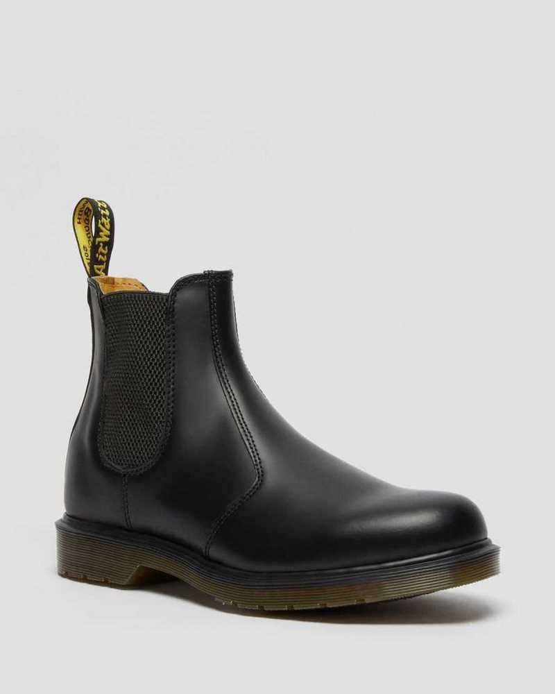 Dr Martens 2976 Smooth Lær Chelsea Boots Støvler Dame Svarte | DWZVK6172