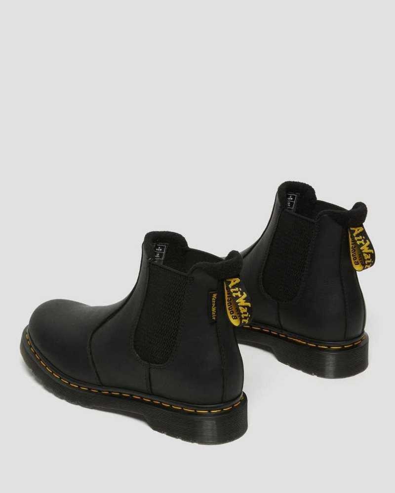 Dr Martens 2976 Warmwair Lær Chelsea Boots Originals Sko Dame Svarte | BZLOS8470