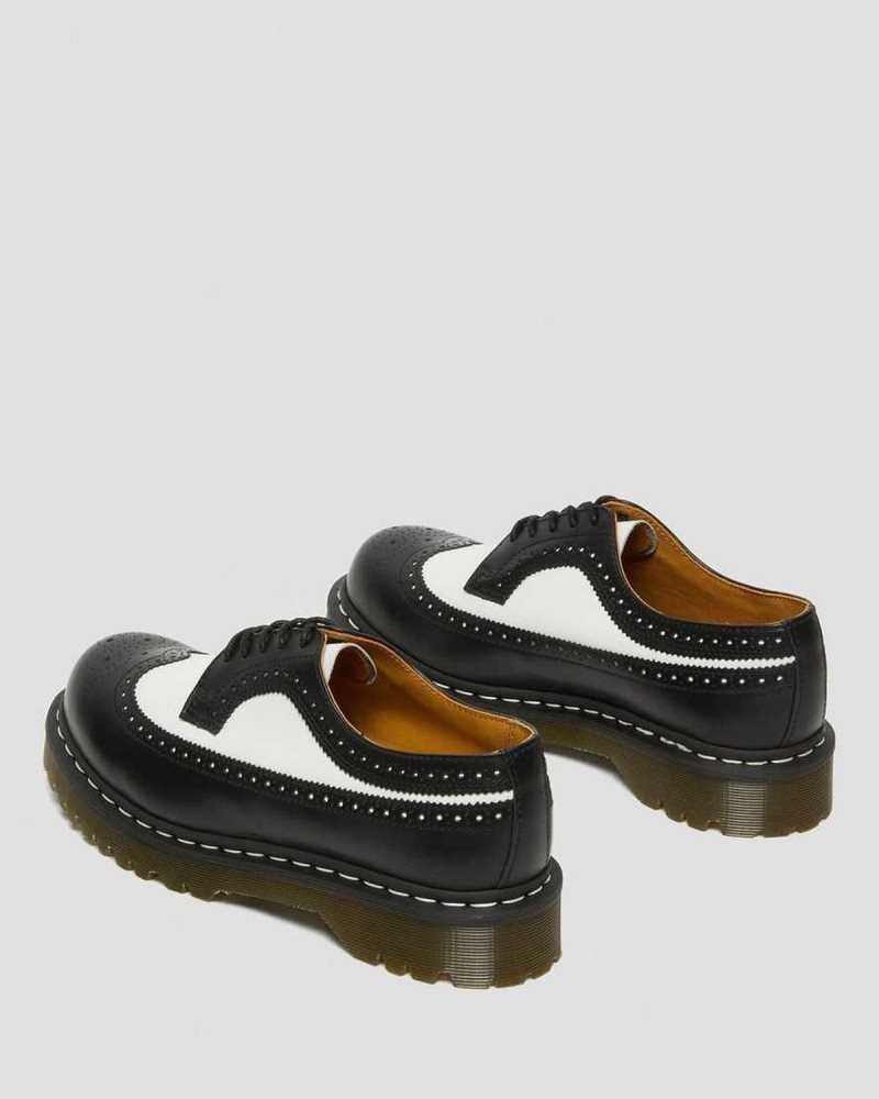 Dr Martens 3989 Bex Smooth Lær Brogue Shoes Loafers Dame Svarte | XZIST9305