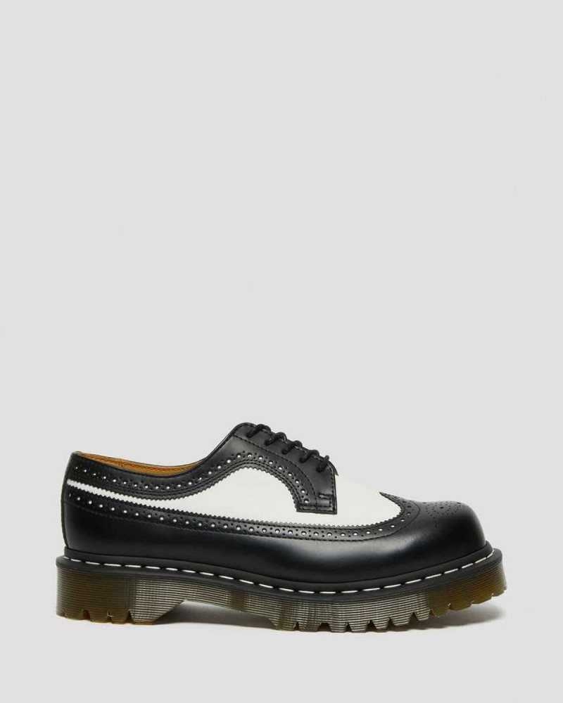 Dr Martens 3989 Bex Smooth Lær Brogue Shoes Loafers Dame Svarte | XZIST9305