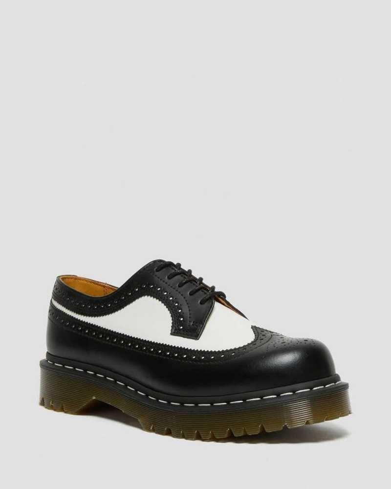 Dr Martens 3989 Bex Smooth Lær Brogue Shoes Loafers Dame Svarte | XZIST9305