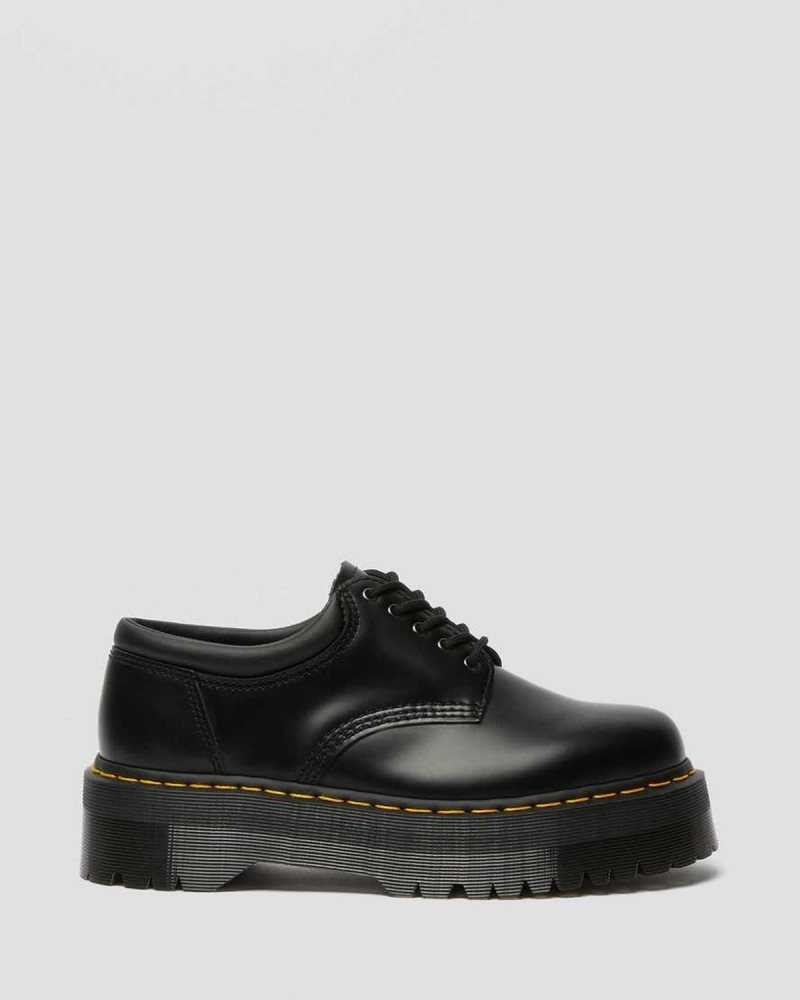 Dr Martens 8053 Lær Platform Vanlige Shoes Oxford Sko Herre Svarte | DHCGF5329