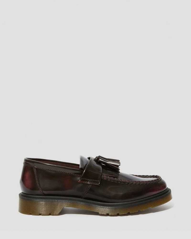 Dr Martens Adrian Arcadia Lær Tassle Loafers Loafers Herre Rosa Rød | TBMDA7238