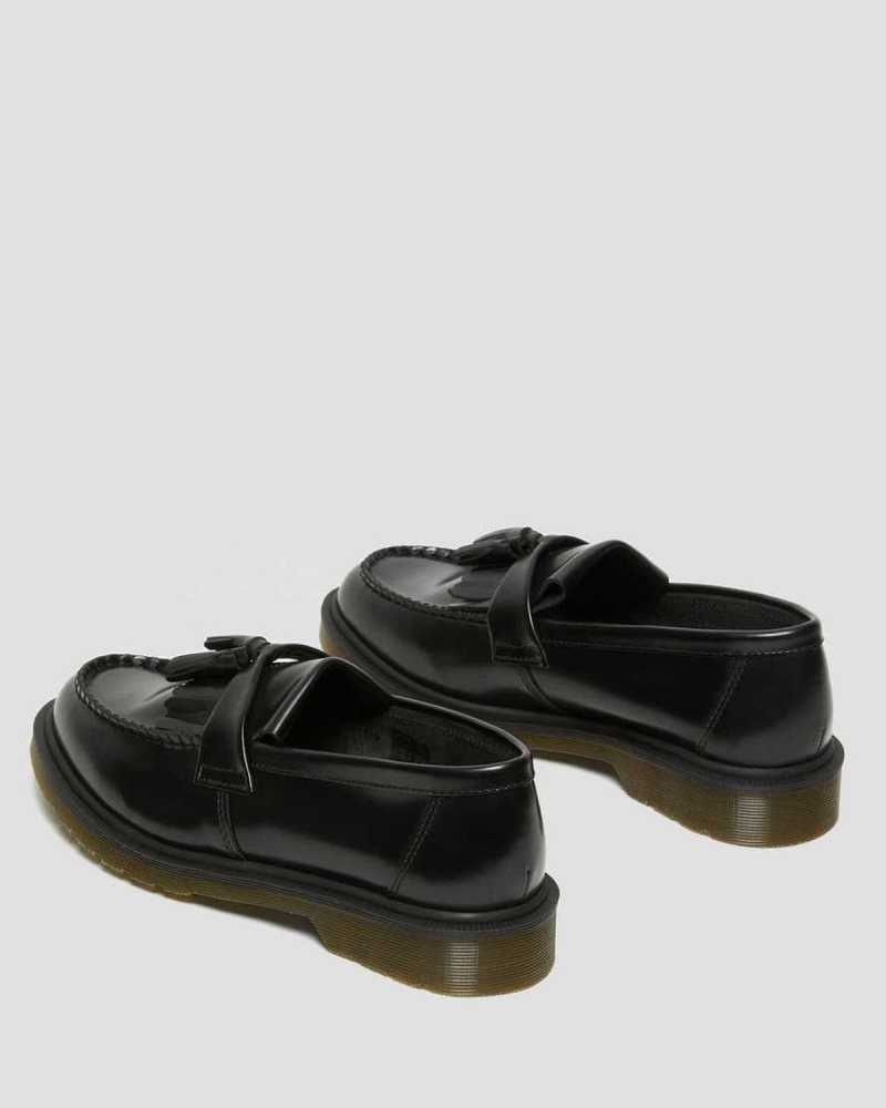 Dr Martens Adrian Smooth Lær Tassle Loafers Loafers Dame Svarte | FYWHN6137