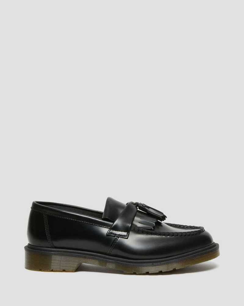 Dr Martens Adrian Smooth Lær Tassle Loafers Loafers Dame Svarte | FYWHN6137