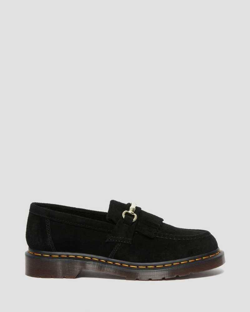 Dr Martens Adrian Snaffle Semsket Skinn Loafers Loafers Dame Svarte | BAQTF6195