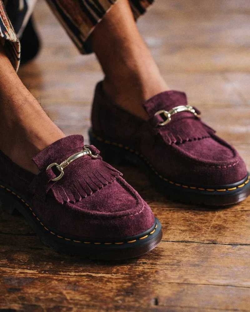 Dr Martens Adrian Snaffle Semsket Skinn Loafers Loafers Dame Lilla | PRDLY2703