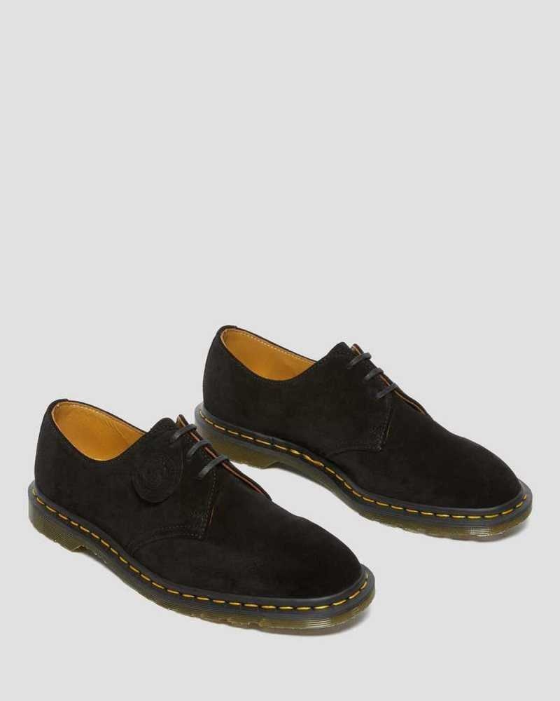 Dr Martens Archie II Semsket Skinn Oxford Shoes Oxford Sko Dame Svarte | EWCTI7058