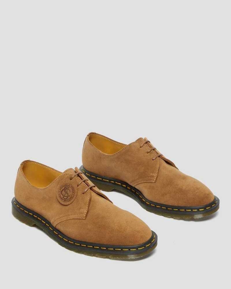 Dr Martens Archie II Semsket Skinn Oxford Shoes Made In England Herre Mørke Brune | AIQMH3549