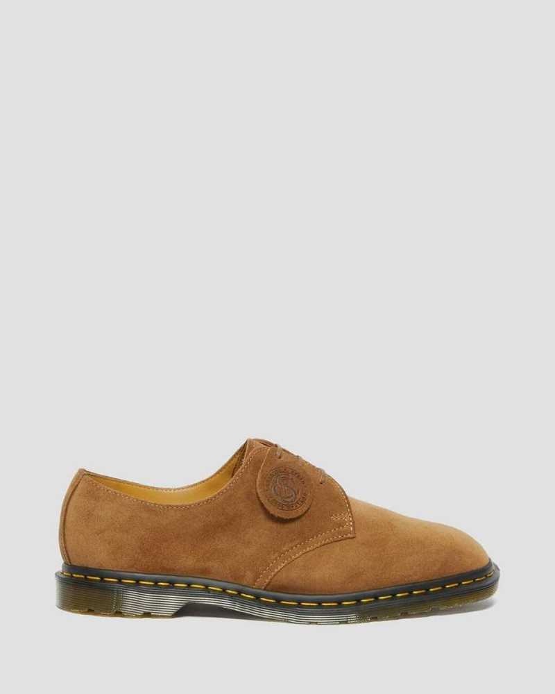 Dr Martens Archie II Semsket Skinn Oxford Shoes Made In England Herre Mørke Brune | AIQMH3549