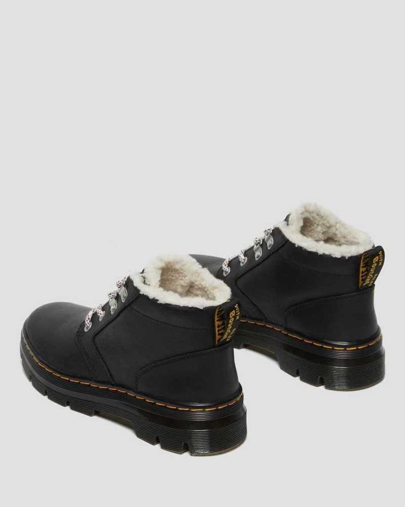 Dr Martens Bonny Faux Shearling Forede Vanlige Boots Fritidsstøvler Dame Svarte | PZYFS0143