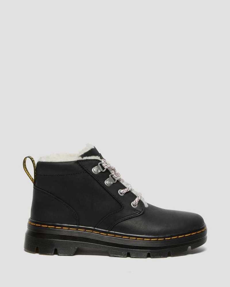 Dr Martens Bonny Faux Shearling Forede Vanlige Boots Fritidsstøvler Dame Svarte | PZYFS0143