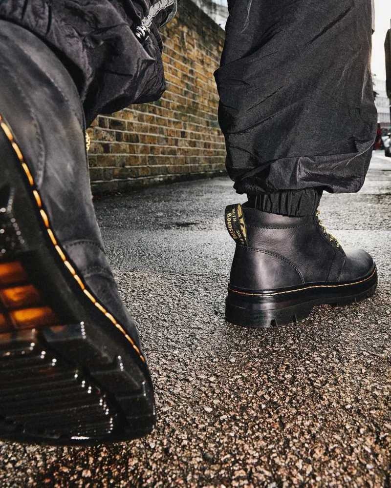 Dr Martens Bonny Lær Vanlige Boots Fritidsstøvler Dame Svarte | AUEPT1836