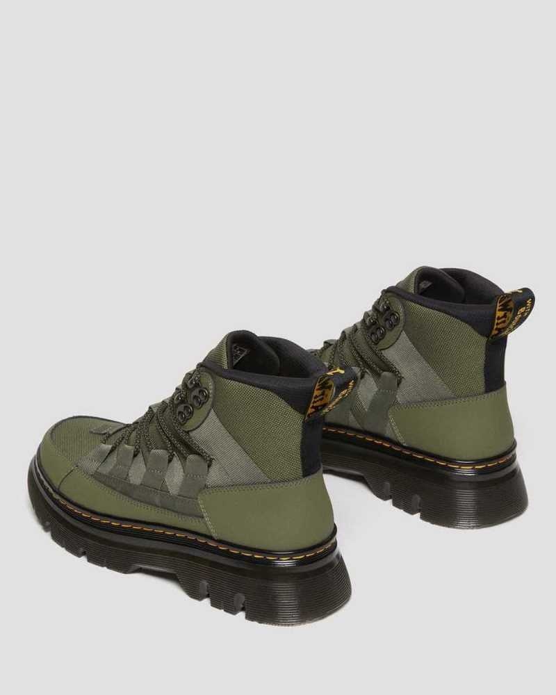 Dr Martens Boury Lær Vanlige Boots Fritidsstøvler Dame Khaki Grønn | PGNHK0643