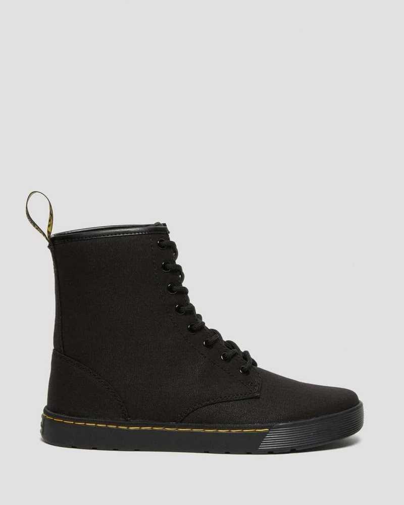 Dr Martens Cairo Canvas Blonder Up Boots Fritidsstøvler Herre Svarte | QHYVA2368