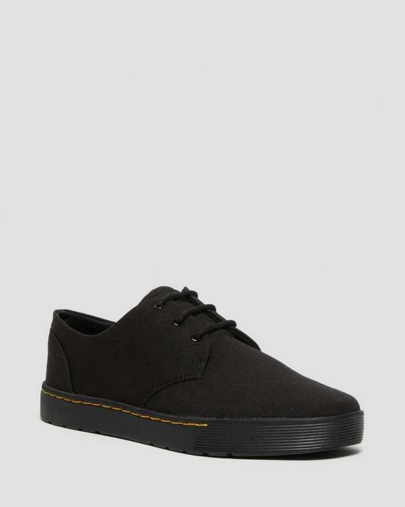 Dr Martens Cairo Low Canvas Shoes Fritidsstøvler Herre Svarte | VQBEP7651