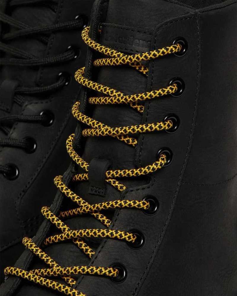 Dr Martens Combs Lær Vanlige Boots Støvletter Herre Svarte | HMANI6743