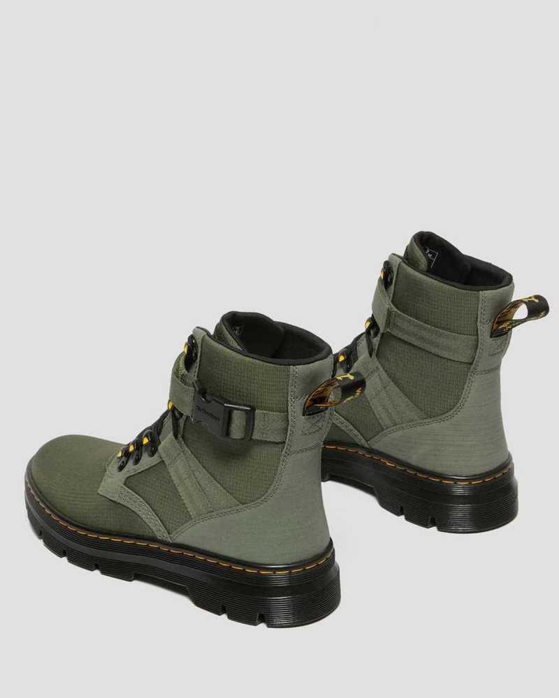 Dr Martens Combs Tech II Poly Vanlige Boots Fritidsstøvler Dame Khaki Grønn | EBCGV7821