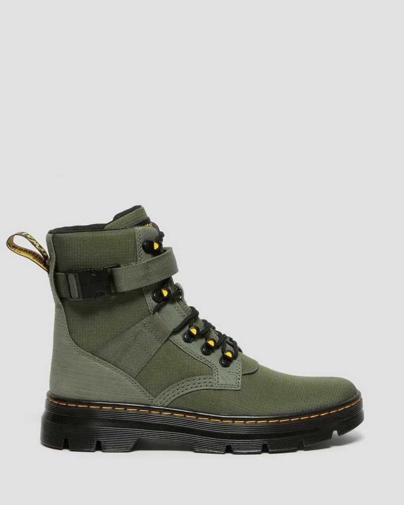 Dr Martens Combs Tech II Poly Vanlige Boots Fritidsstøvler Dame Khaki Grønn | EBCGV7821