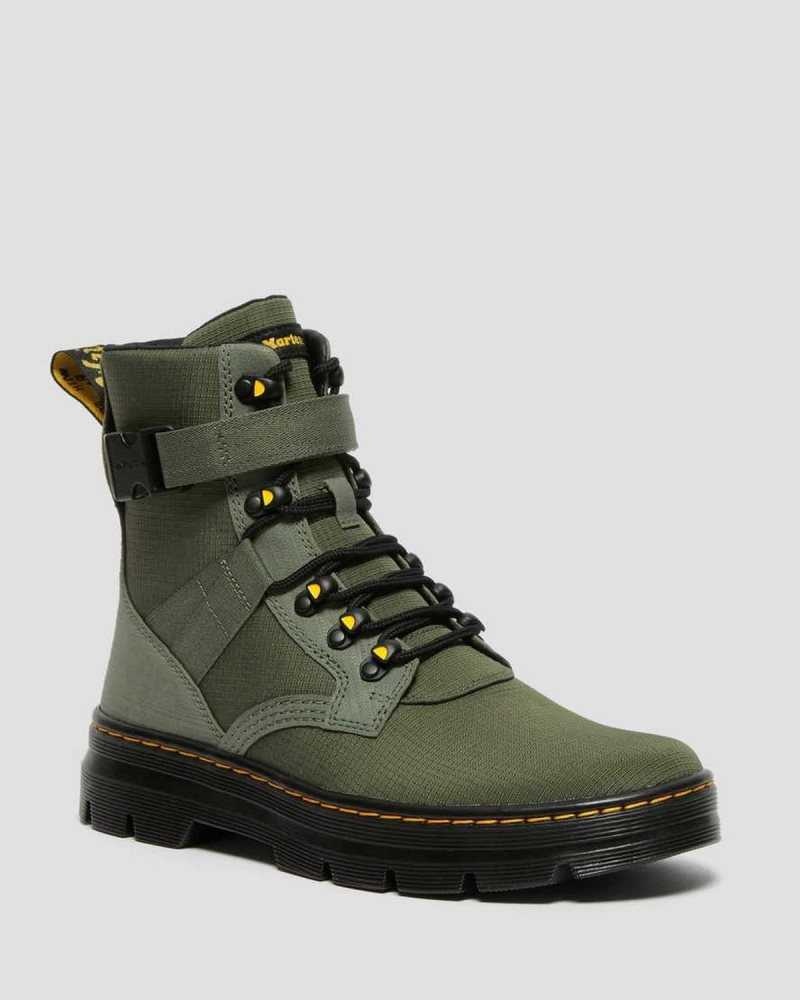 Dr Martens Combs Tech II Poly Vanlige Boots Fritidsstøvler Dame Khaki Grønn | EBCGV7821