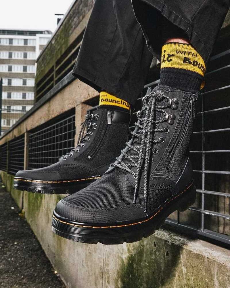 Dr Martens Combs Zip Vanlige Boots Fritidsstøvler Herre Svarte | NOHTS0213