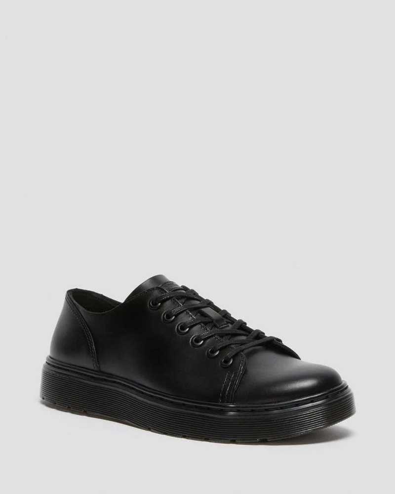 Dr Martens Dante Brando Lær Vanlige Shoes Oxford Sko Herre Svarte | ESRKY4512