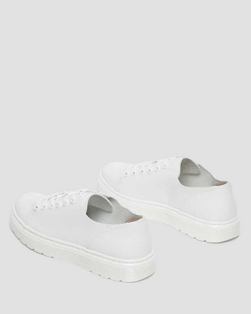 Dr Martens Dante Lær Vanlige Shoes Loafers Dame Hvite | DRGZS3059