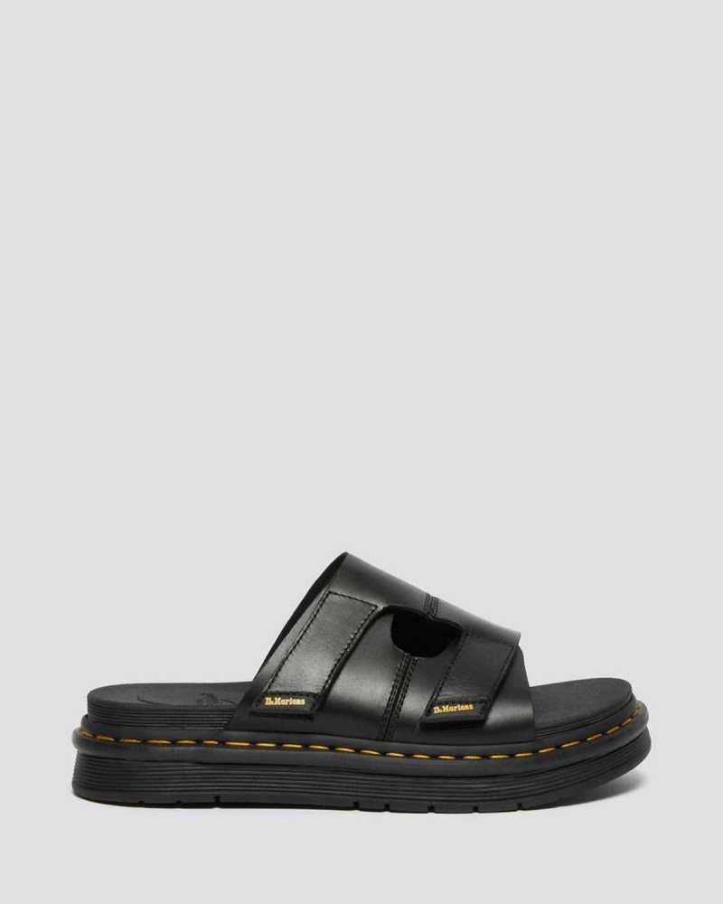 Dr Martens Daxton Lær Badesandaler Sandals Badesandaler Dame Svarte | KQZGM0831