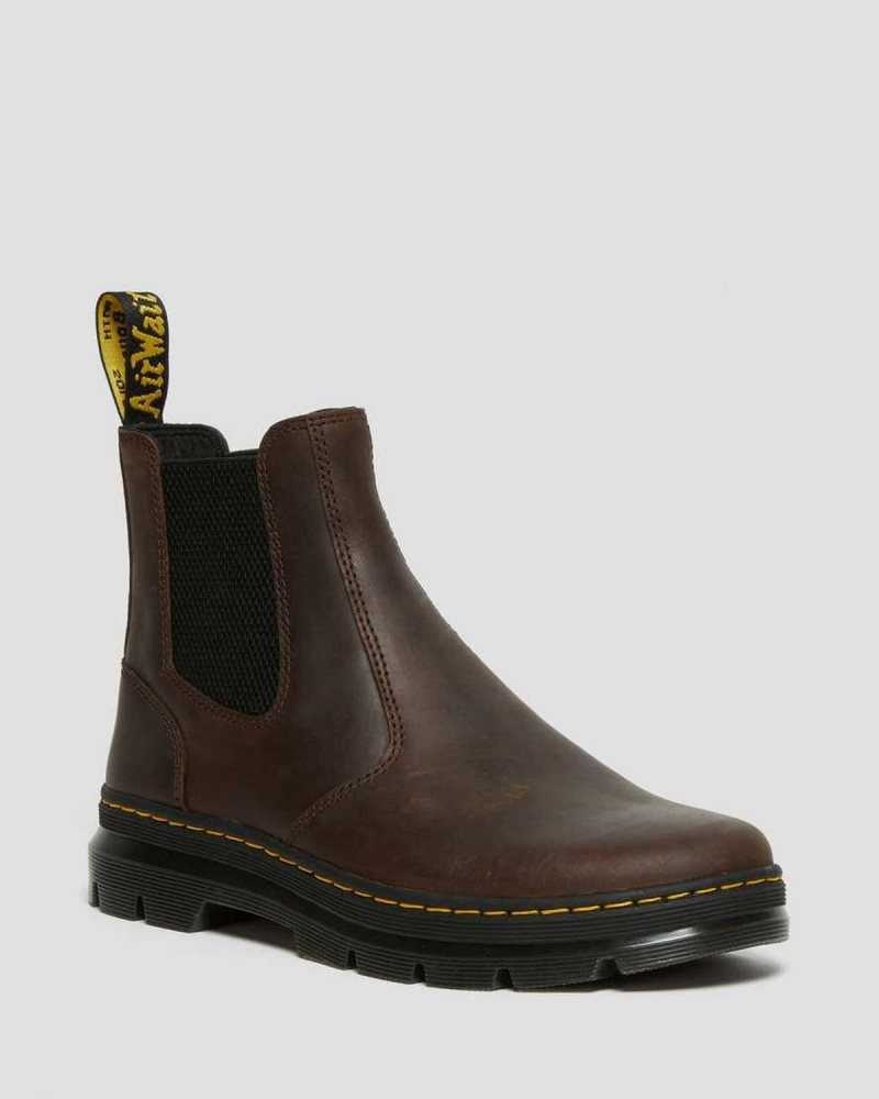 Dr Martens Embury Crazy Horse Lær Vanlige Boots Støvletter Herre Brune | MFUSJ1976