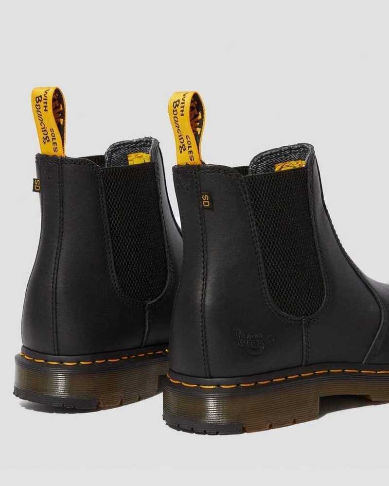 Dr Martens Fellside Full Grain Chelsea Arbeids Boots Chelsea Støvler Herre Svarte | VCHAN0742