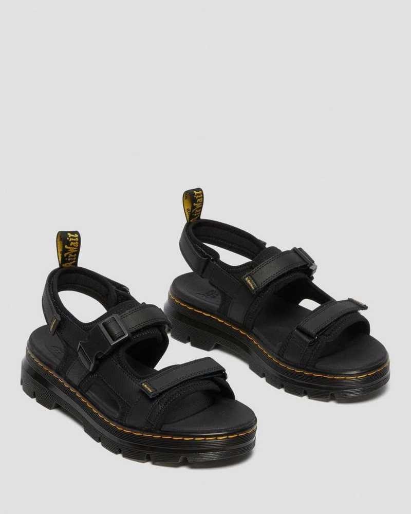 Dr Martens Forster Webbing Sandals Sandaler Med Reim Herre Svarte | SMNBY0173