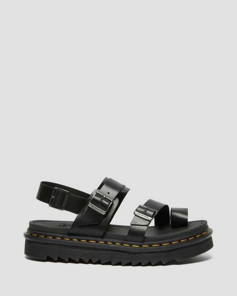 Dr Martens Fynn Lær Reima Sandals Sandaler Med Reim Herre Svarte | EGSRU0743