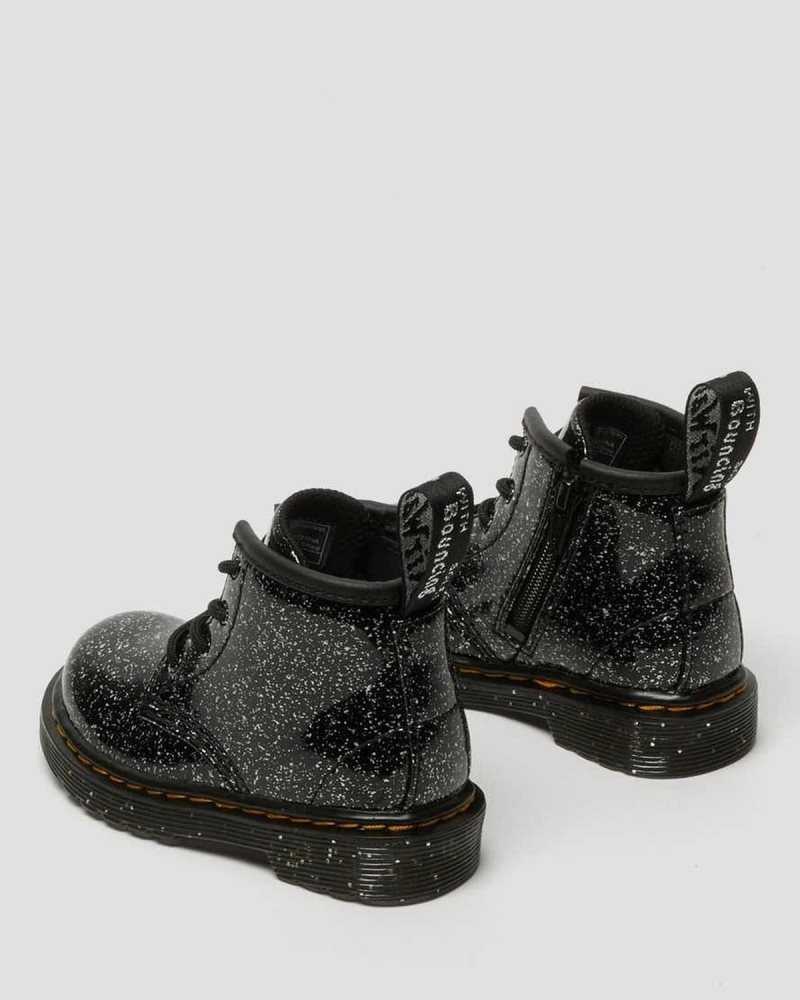 Dr Martens Infant 1460 Glitter Ankle Boots Støvler Barn Svarte | VUISO9324