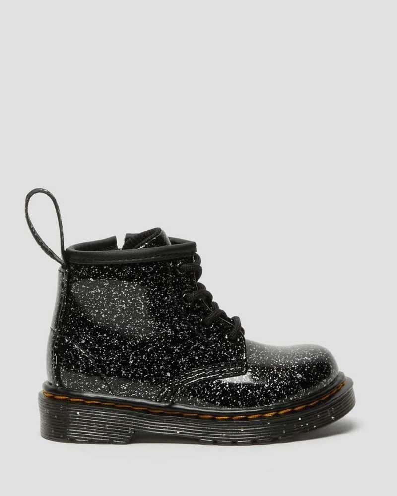 Dr Martens Infant 1460 Glitter Ankle Boots Støvler Barn Svarte | VUISO9324