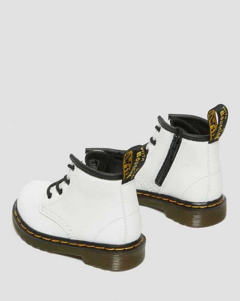 Dr Martens Infant 1460 Lær Blonder Up Boots Støvler Barn Hvite | IXOBS3429