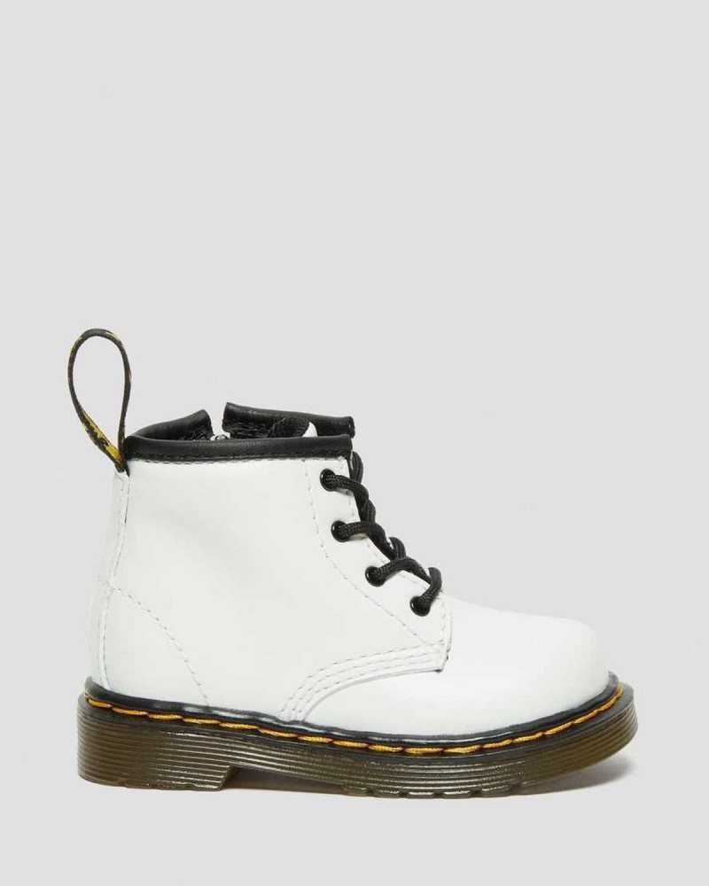 Dr Martens Infant 1460 Lær Blonder Up Boots Støvler Barn Hvite | IXOBS3429