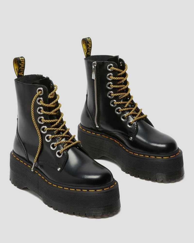 Dr Martens Jadon Max Platform Boots Støvletter Dame Svarte | WDUKE4536