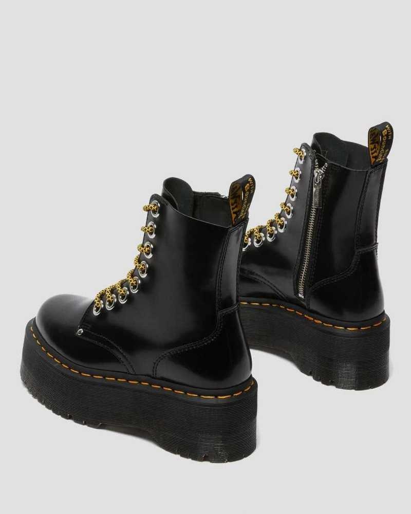 Dr Martens Jadon Max Platform Boots Støvletter Dame Svarte | WDUKE4536