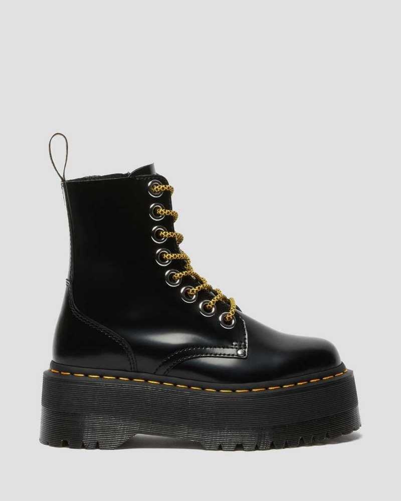 Dr Martens Jadon Max Platform Boots Støvletter Dame Svarte | WDUKE4536