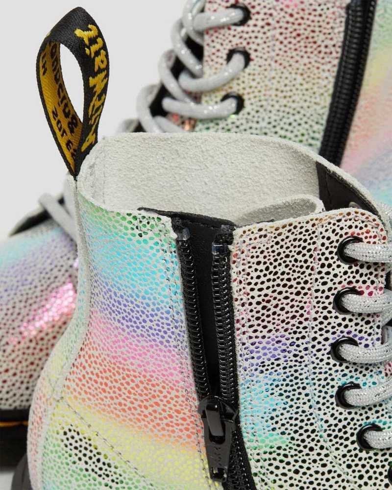 Dr Martens Junior 1460 Pascal Iridescent Blonder Up Boots Støvler Barn Multicolor | YSERZ5107