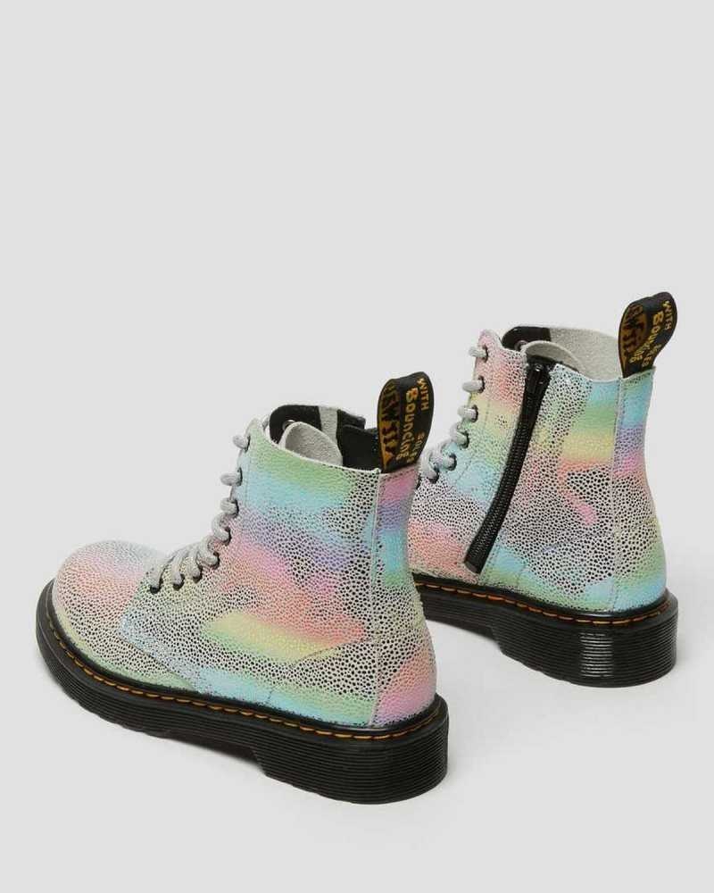 Dr Martens Junior 1460 Pascal Iridescent Blonder Up Boots Støvler Barn Multicolor | YSERZ5107