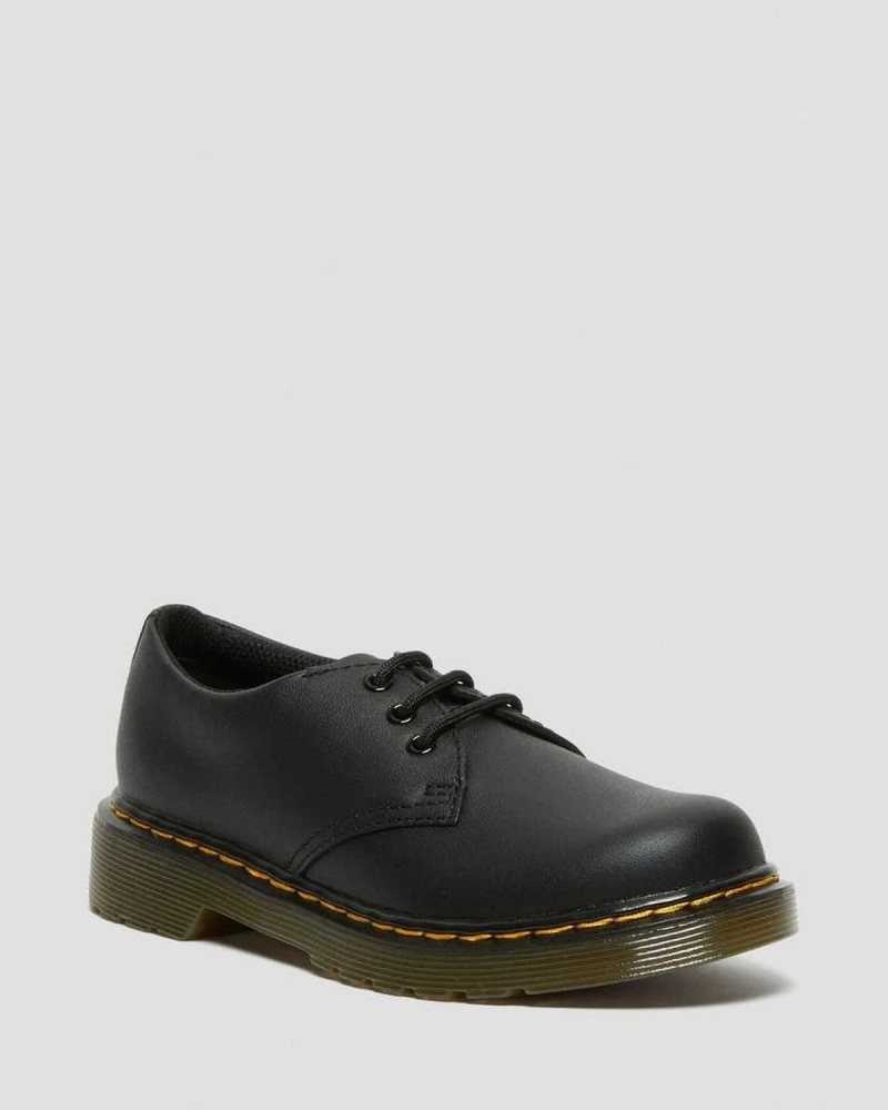 Dr Martens Junior 1461 Softy T Lær Shoes Sko Barn Svarte | TAVSJ3067