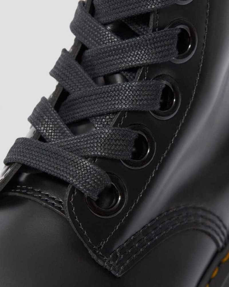 Dr Martens Molly Lær Platform Boots Platform Støvler Dame Svarte | RCNDV3895