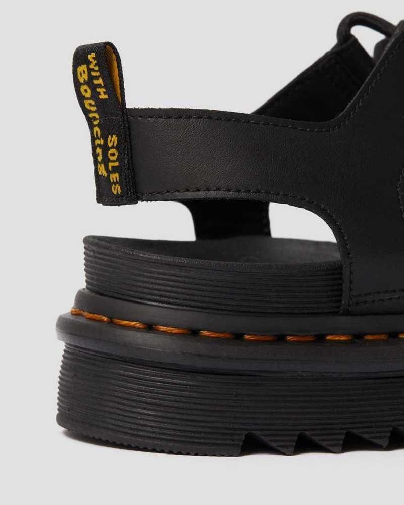 Dr Martens Nartilla Lær Gladiator Sandals Gladiatorsandaler Dame Svarte | DOKLN2745