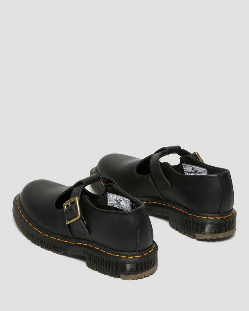 Dr Martens Polley Slip Resistant Mary Jane Shoes Mary Janes Dame Svarte | BMGDI8054