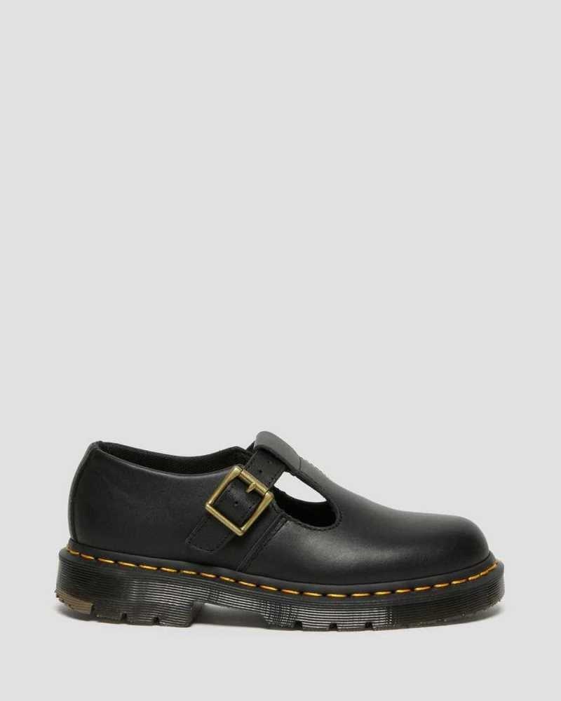 Dr Martens Polley Slip Resistant Mary Jane Shoes Mary Janes Dame Svarte | BMGDI8054