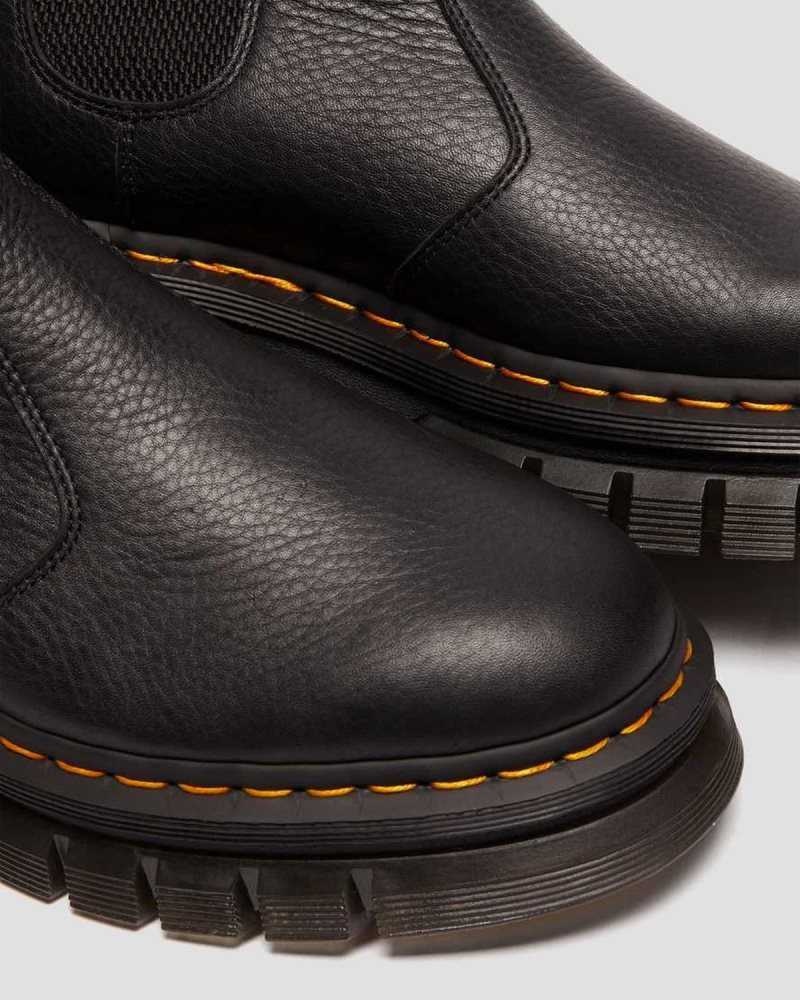 Dr Martens Rikard Lunar Lær Chelsea Boots Chelsea Støvler Dame Svarte | ROYCU3685